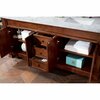 James Martin Vanities Brookfield 72in Double Vanity, Warm Cherry w/ 3 CM Carrara Marble Top 147-114-5781-3CAR